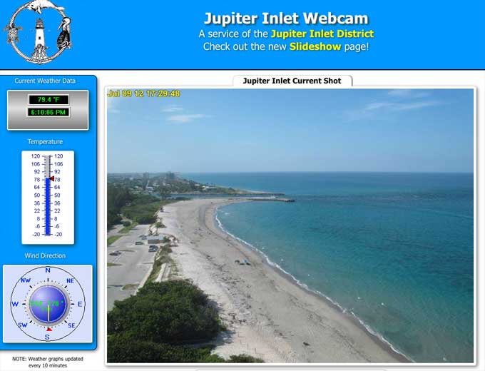 Click To Visit - Jupiter Inlet Web Cam
